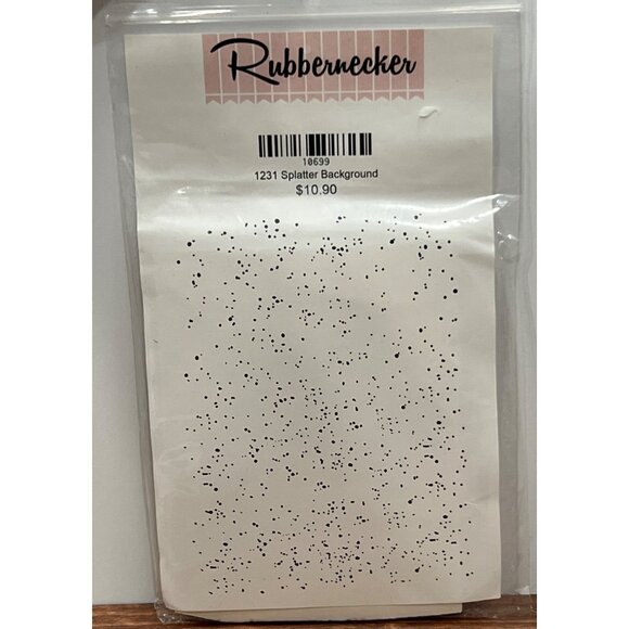 10699 Rubbernecker Splatter Background Rubber Stamp 1231 - Picture 1 of 2